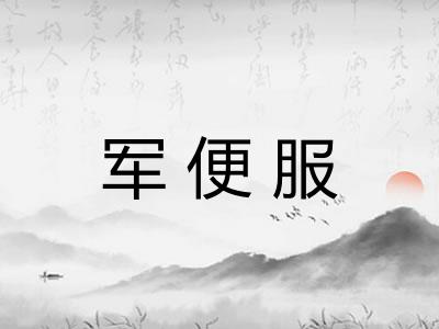 军便服 军便服