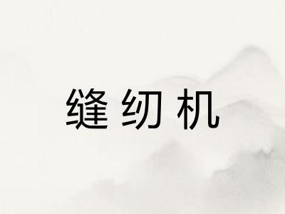 缝纫机 缝纫机