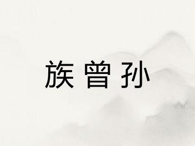 族曾孙 族曾孙