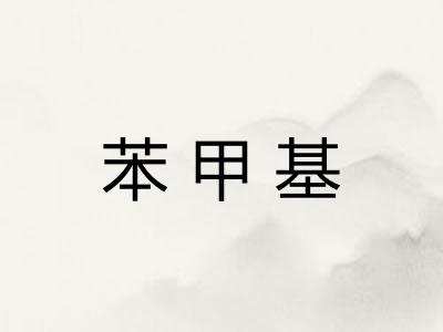 苯甲基