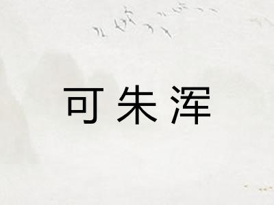 可朱浑 可朱浑