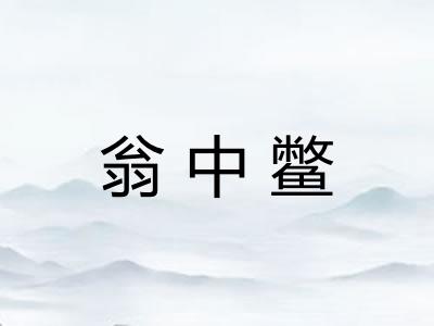 翁中鳖 翁中鳖