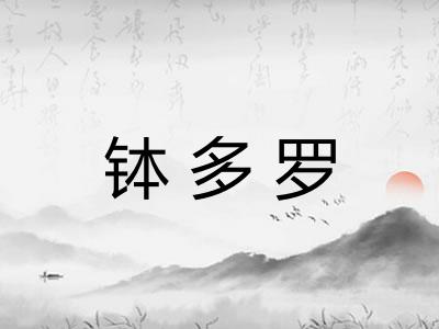 钵多罗