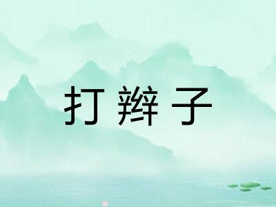 打辫子 打辫子