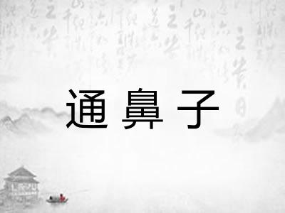 通鼻子 通鼻子
