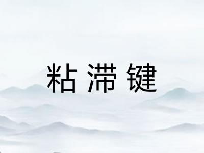 粘滞键 粘滞键