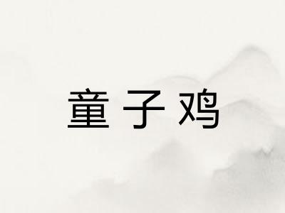 童子鸡 童子鸡