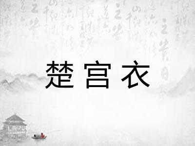 楚宫衣 楚宫衣
