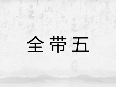 全带五