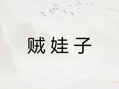 贼娃子 贼娃子