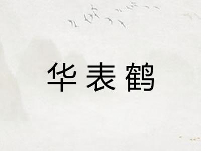 华表鹤 华表鹤