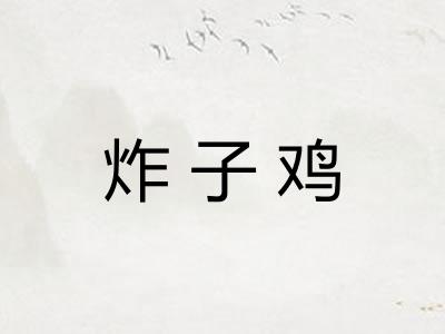 炸子鸡 炸子鸡