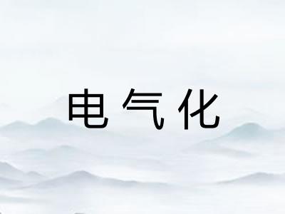 电气化 电气化