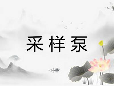 采样泵 采样泵