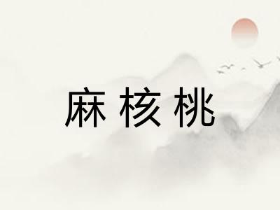 麻核桃 麻核桃