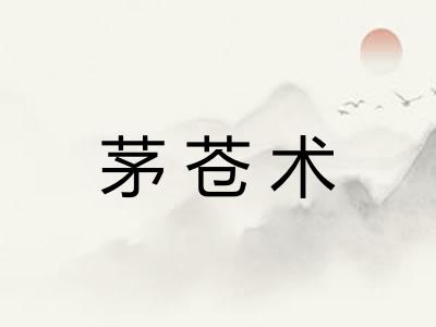 茅苍术