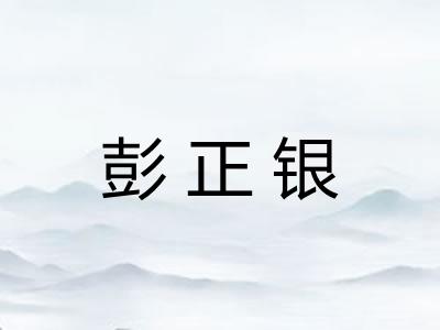 彭正银 彭正银