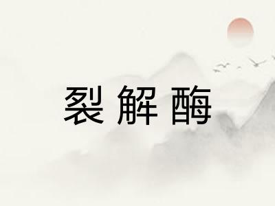 裂解酶 裂解酶