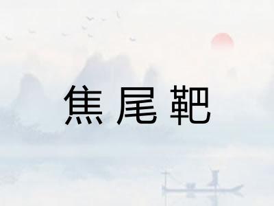 焦尾靶 焦尾靶