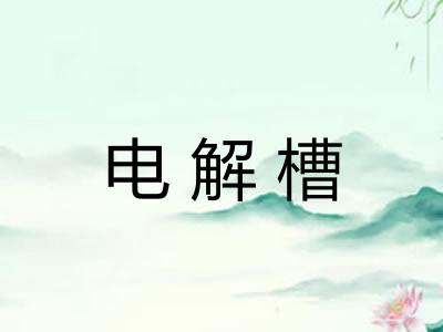 电解槽 电解槽