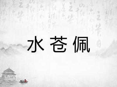 水苍佩