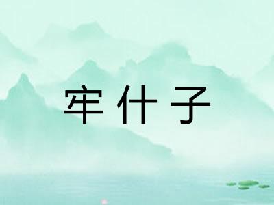 牢什子 牢什子