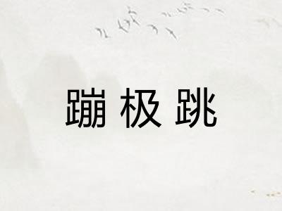 蹦极跳 蹦极跳