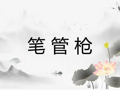 笔管枪 笔管枪