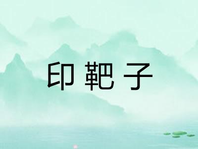 印靶子 印靶子