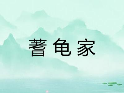 蓍龟家
