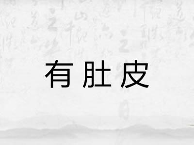 有肚皮 有肚皮