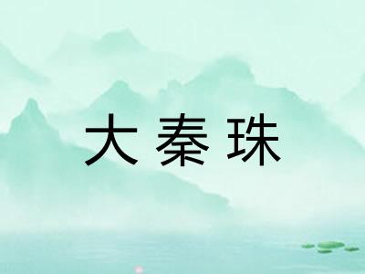 大秦珠 大秦珠