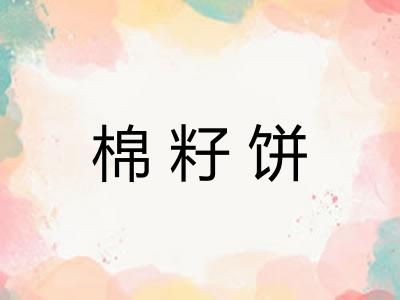 棉籽饼 棉籽饼