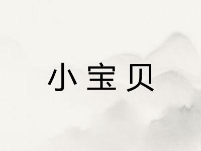 小宝贝 小宝贝