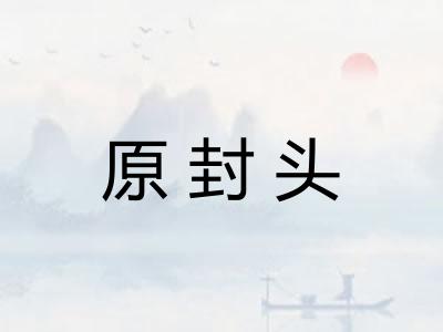 原封头