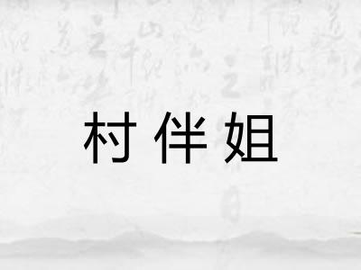 村伴姐 村伴姐