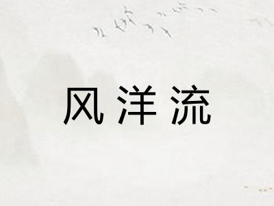 风洋流