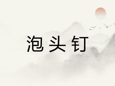 泡头钉 泡头钉