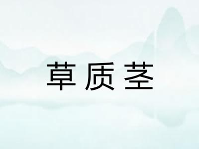 草质茎