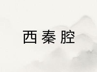 西秦腔 西秦腔