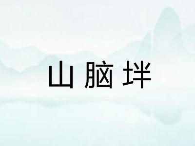 山脑坢 山脑坢