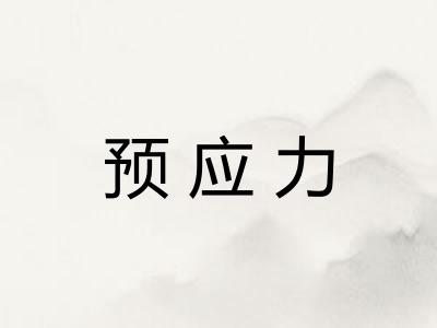 预应力 预应力