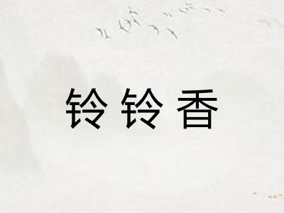 铃铃香 铃铃香