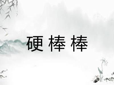 硬棒棒 硬棒棒