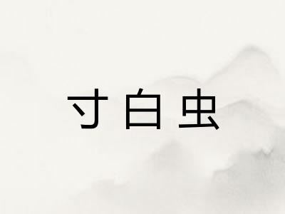 寸白虫 寸白虫