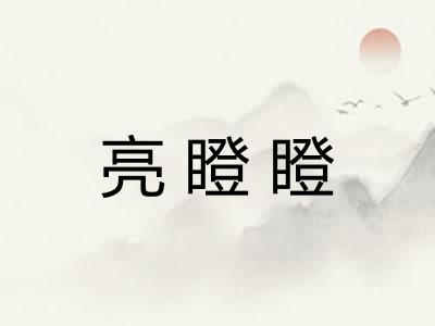 亮瞪瞪 亮瞪瞪