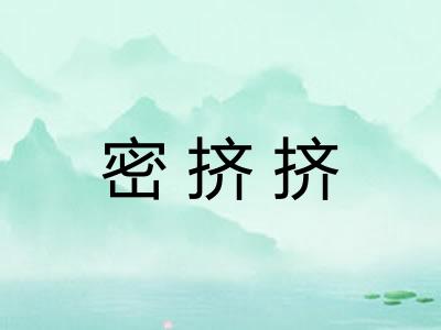 密挤挤 密挤挤