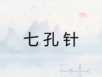 七孔针 七孔针