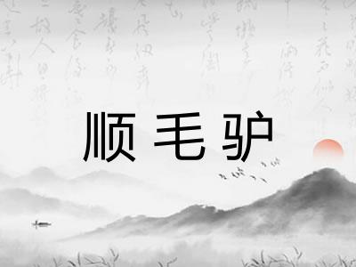 顺毛驴 顺毛驴