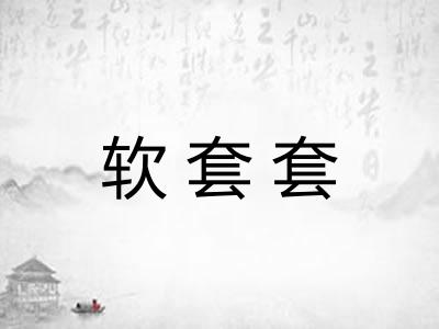 软套套 软套套
